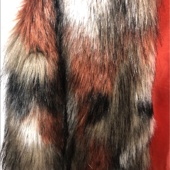 Multi colored faux fur vest. Nicely done. So soft - Picture 2 of 5